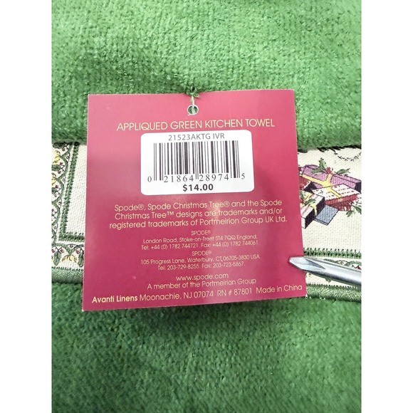 Spode Christmas Tree Kitchen Towels Set Of 4 NWT - Picture 3 of 8